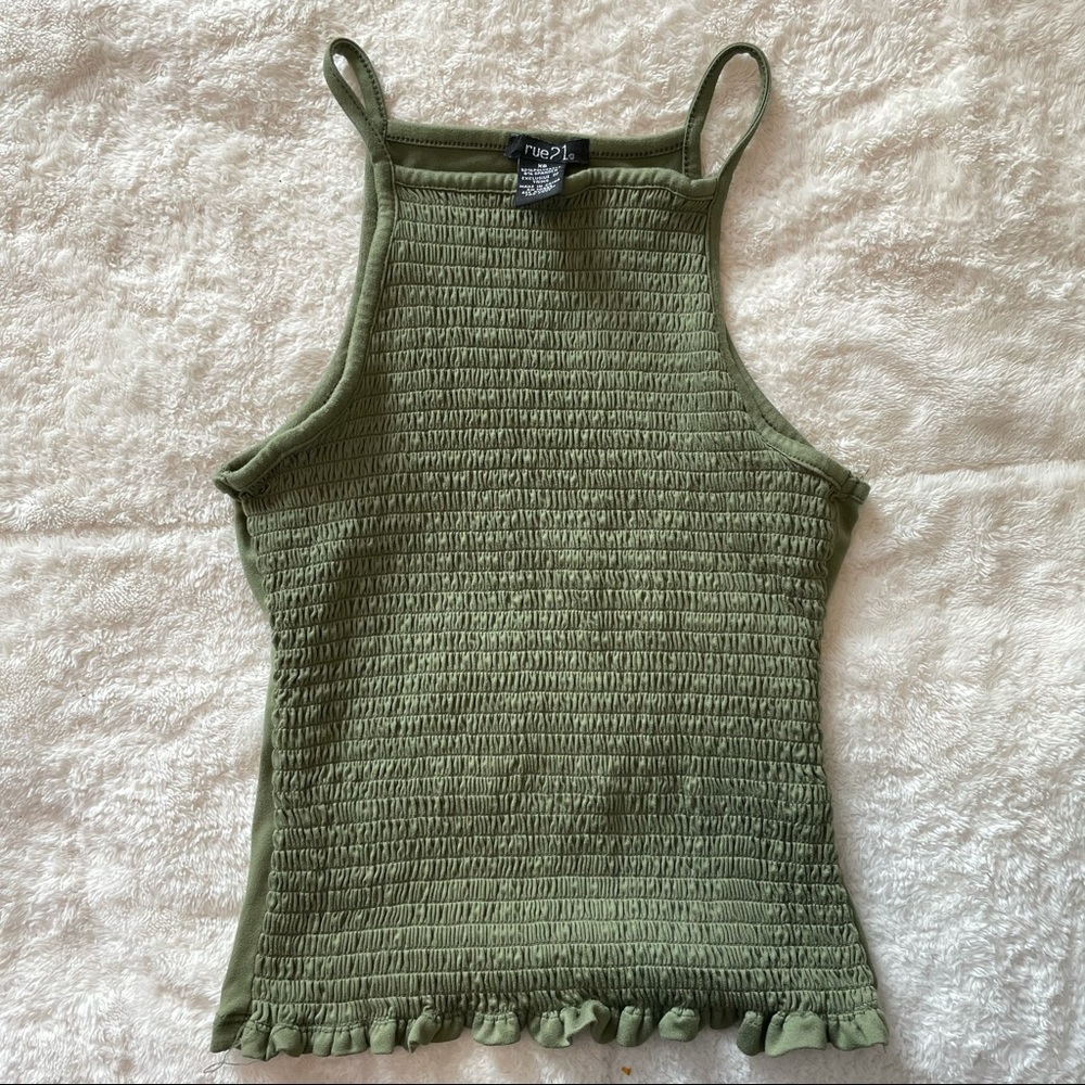 Rue 21 Army Green Tank Top